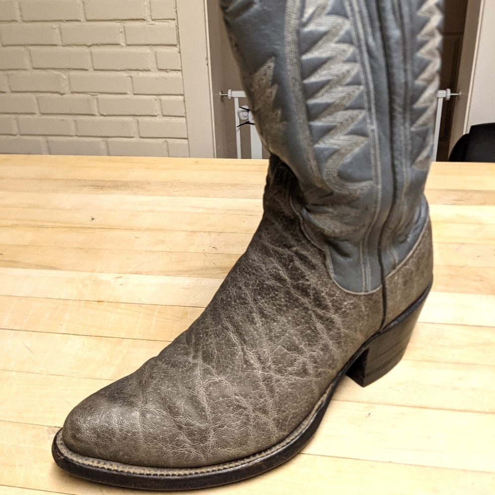 M.L. Leddy Pre-Ban elephant cowboy boots